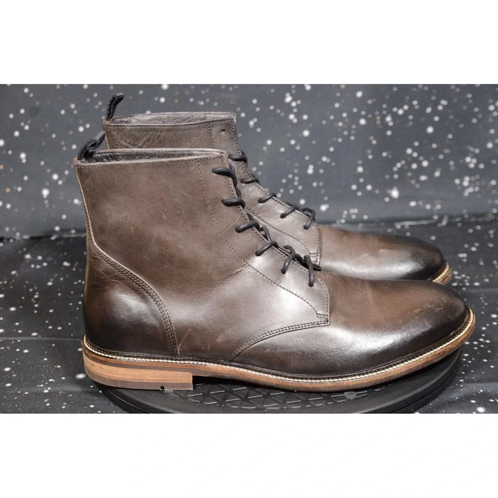 RODD & GUNN Black Plain Toe Boot US 8 D EU 41 $228 BRAND  display picture 1